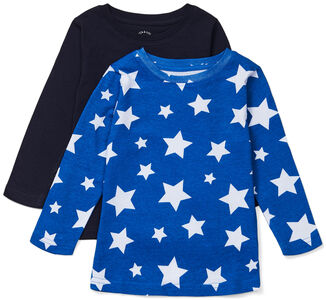 Luca & Lola Nario Langärmliges T-Shirt 2er-Pack, Blue Stars