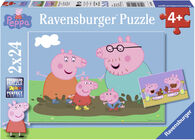 Ravensburger Puzzle Peppa Wutz Familienleben 2x24 Teile