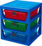 LEGO Aufbewahrungsregal mit drei Schubladen, Blau