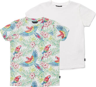 Luca & Lola Riccione T-Shirt 2er-Pack, Birds/White