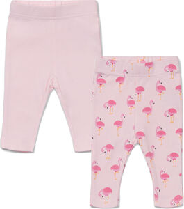 Tiny Treasure Lexi Leggings 2er-Pack, Pink/Flamingo