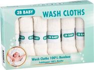 2B Baby Waschlappen Bambus 6er-Pack, Weiß