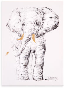 Childhome Gemälde Elefant 30x40
