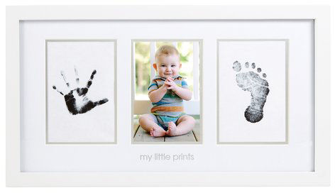 Pearhead Babyprints Fotorahmen, Weiß