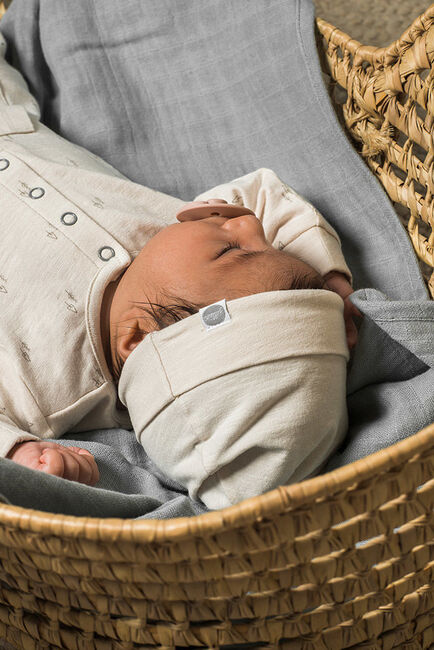 Jollein Musselindecke Bamboo 4er-Pack, Storm Grey