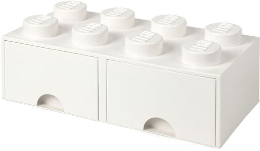 LEGO Aufbewahrungsbox mit Schublade 8, Weiß