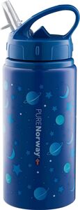 Pure Norway Go Trinkflasche in Aluminium Univers 500ml, Blau