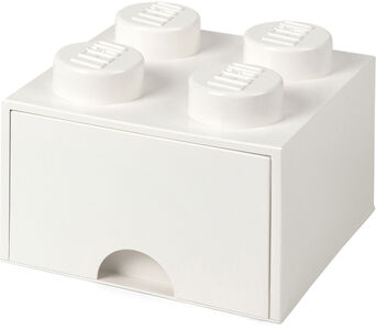 LEGO Aufbewahrungsbox mit Schublade 4, Weiß
