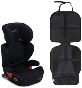 Beemoo Kindersitz Isofix und Autositzschoner Lux, Black