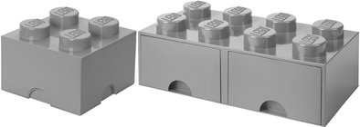 LEGO Aufbewahrung Paket Klein/Groß, Grau