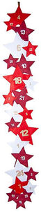 Hotex Adventskalender Sterne, Rot