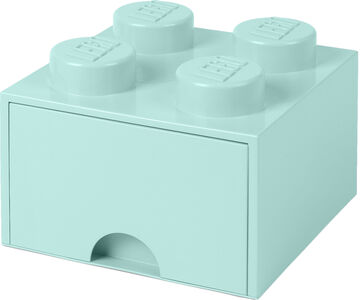 LEGO Aufbewahrungsbox mit Schublade 4, Türkis